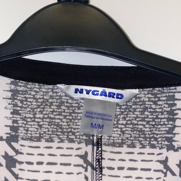 Black plaid Peter Nygard blouse - Picture 3 of 10